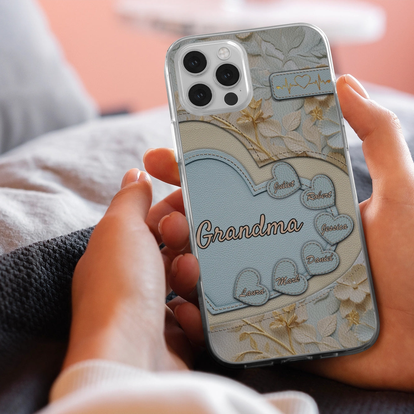 Heartfelt Love from Grandma - Personalized Clear Case