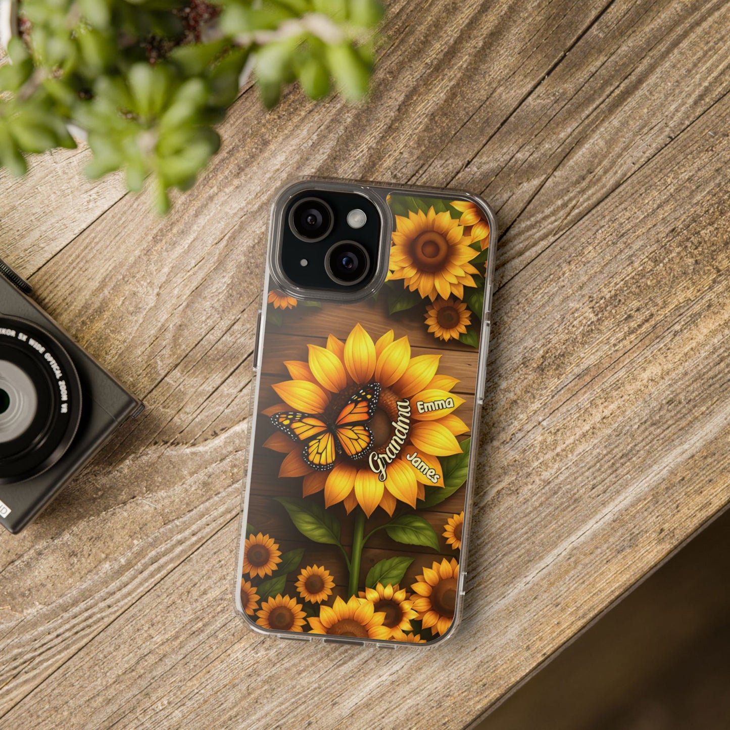 Personalized Grandma's Sunflower Garden Phone Case