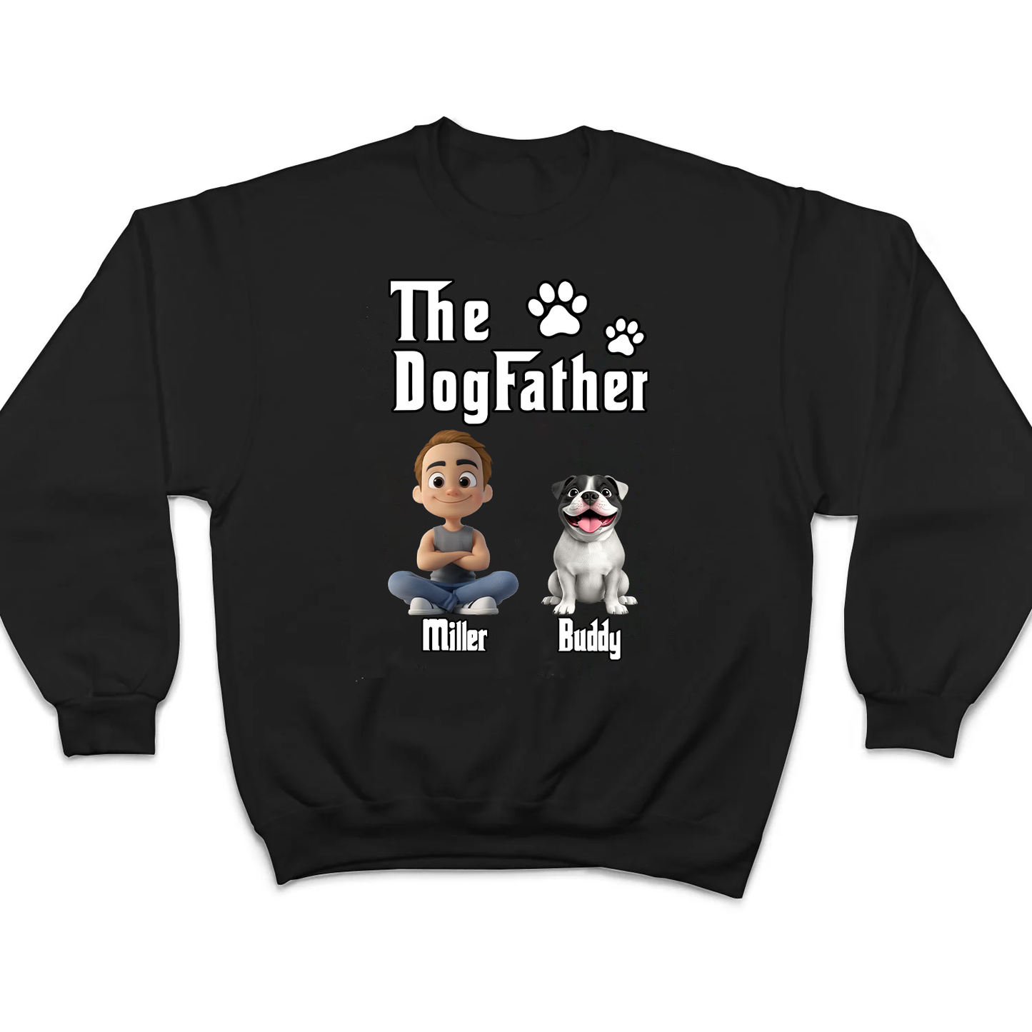 Cool Dog Father - Personalized Custom T-shirt