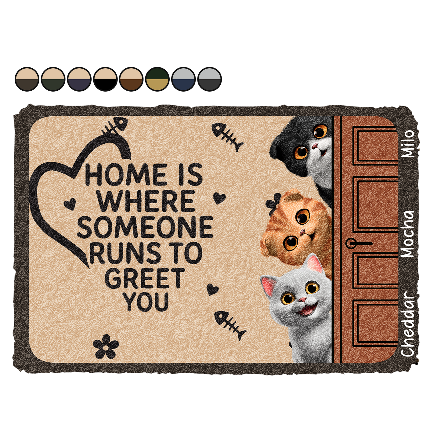 Pet Lovers Where Someone Runs To Greet You - Personalized Doormat