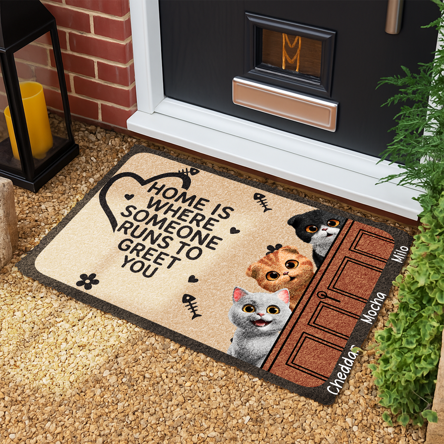 Pet Lovers Where Someone Runs To Greet You - Personalized Doormat