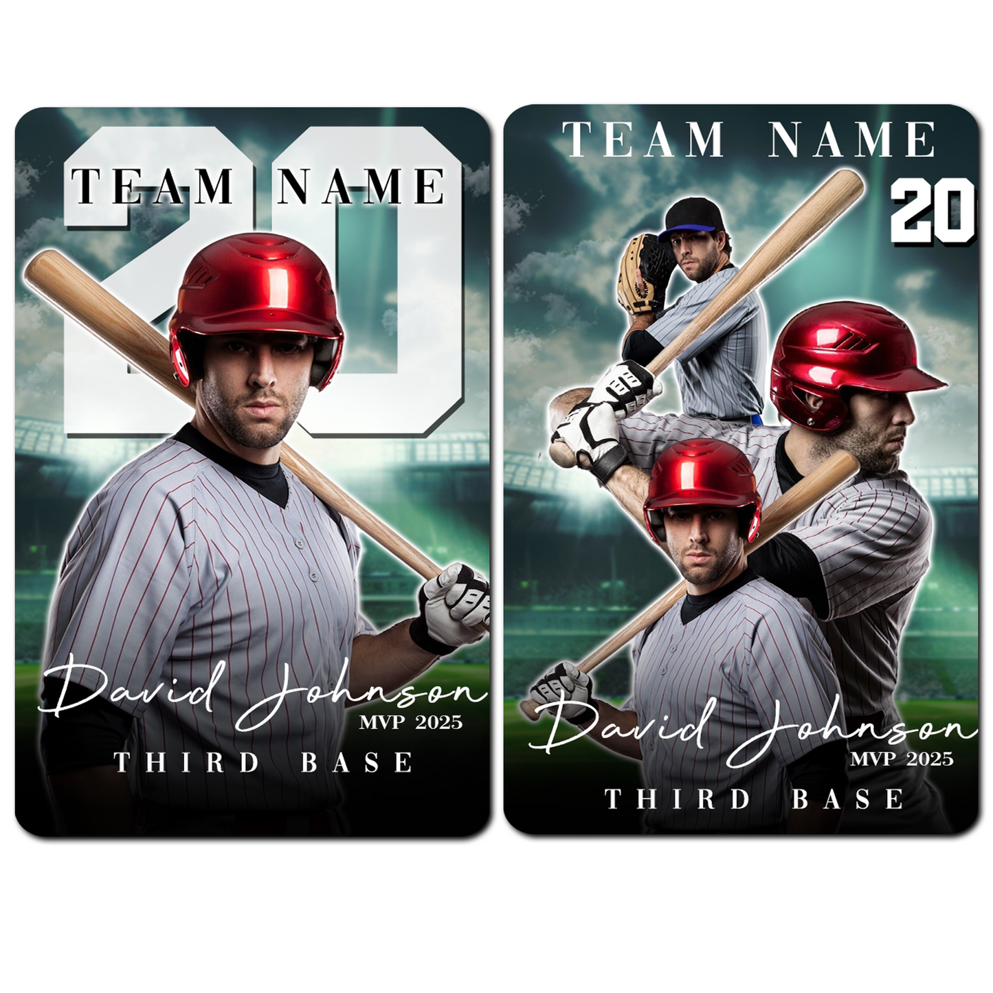 Custom Photo Baseball Card - Personalized "Pro Series" (Solo or Collage)