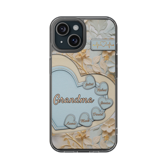 Heartfelt Love from Grandma - Personalized Clear Case