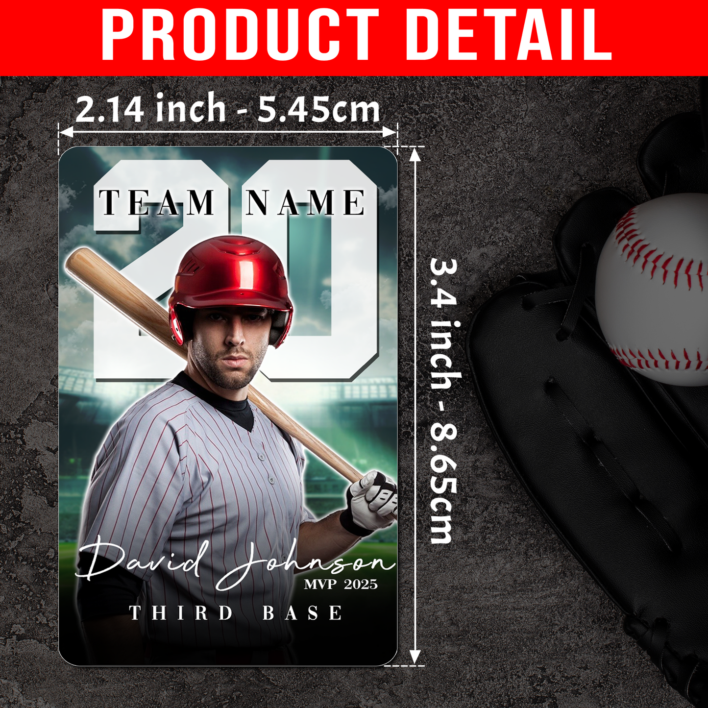 Custom Photo Baseball Card - Personalized "Pro Series" (Solo or Collage)