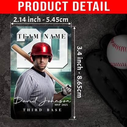 Custom Photo Baseball Card - Personalized "Pro Series" (Solo or Collage)