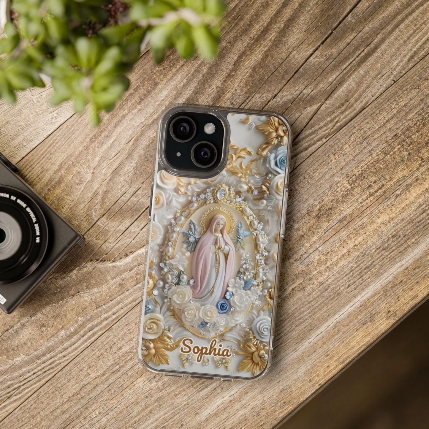 Our Lady of Grace Inspired Phone Case – Personalized with Custom Name
