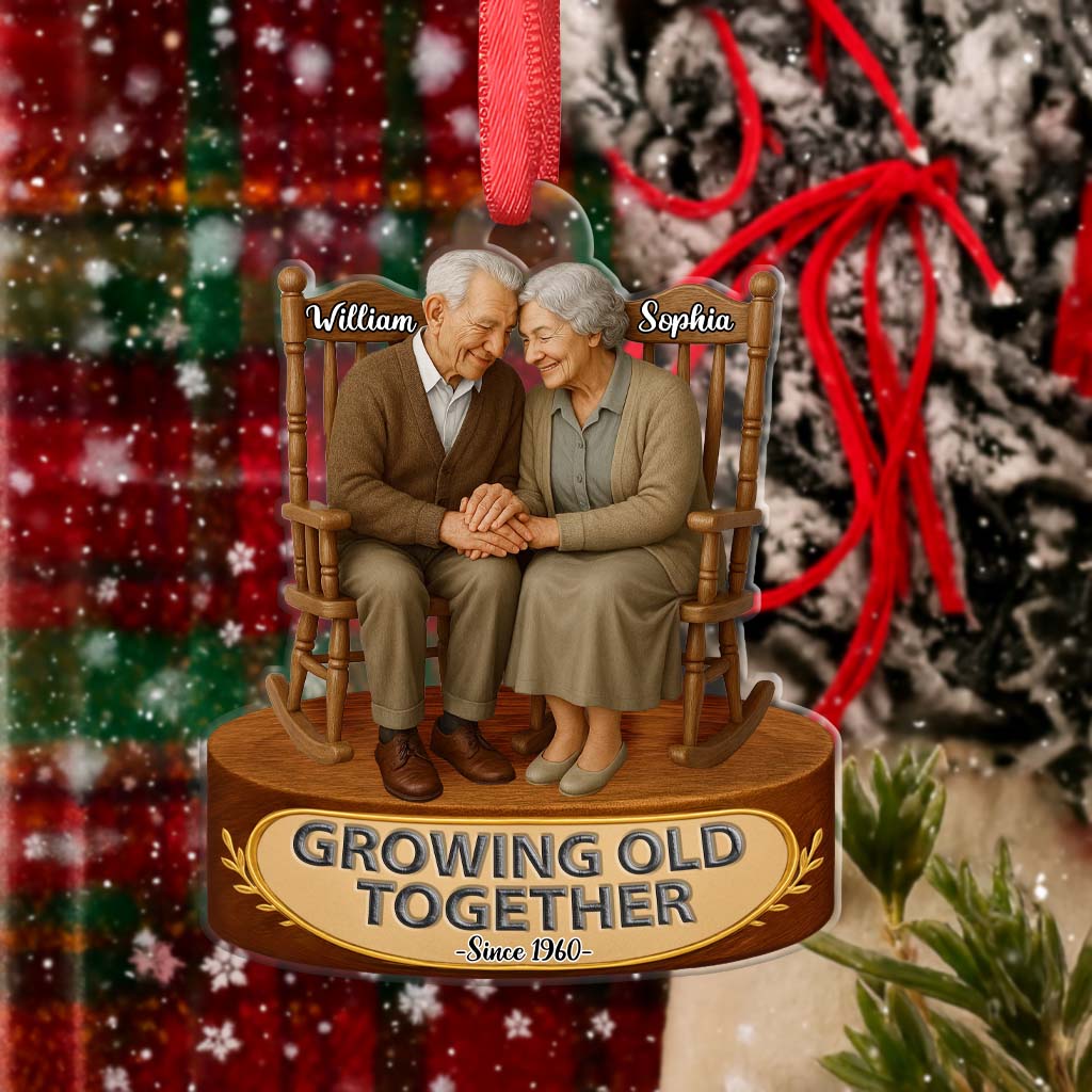 Growing Old Together - Personalized Customized Acrylic Ornament