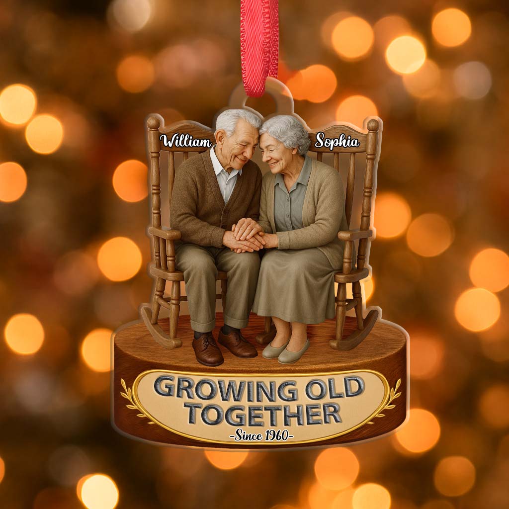 Growing Old Together - Personalized Customized Acrylic Ornament
