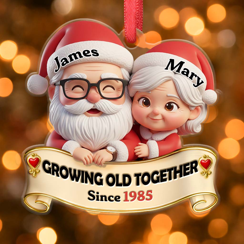 Personalized Christmas Ornament – Growing Old Together 3