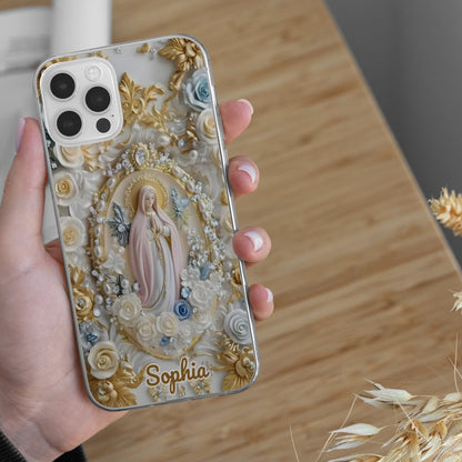 Our Lady of Grace Inspired Phone Case – Personalized with Custom Name