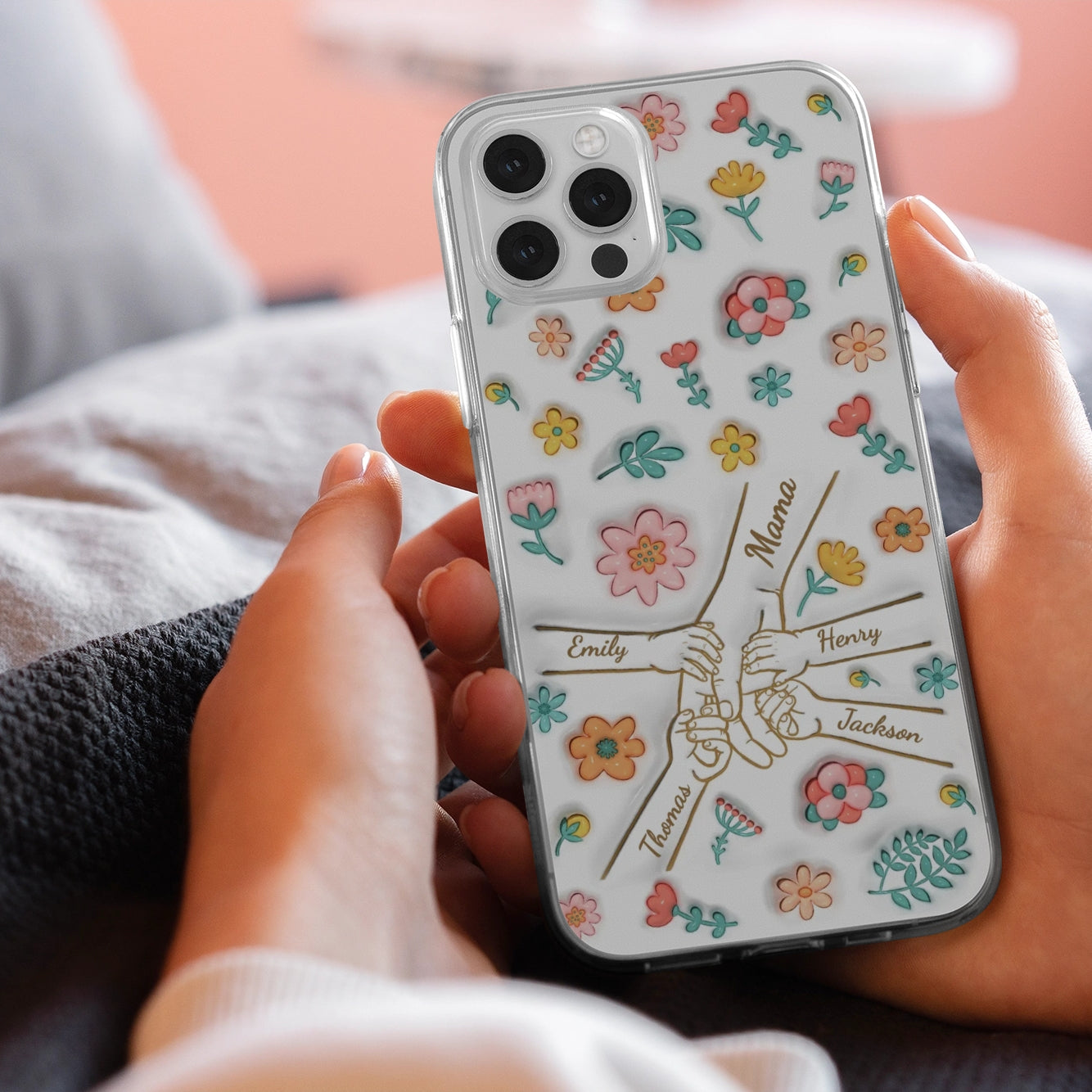 'Cherished Memories' Phone Case for Grandma/Mom