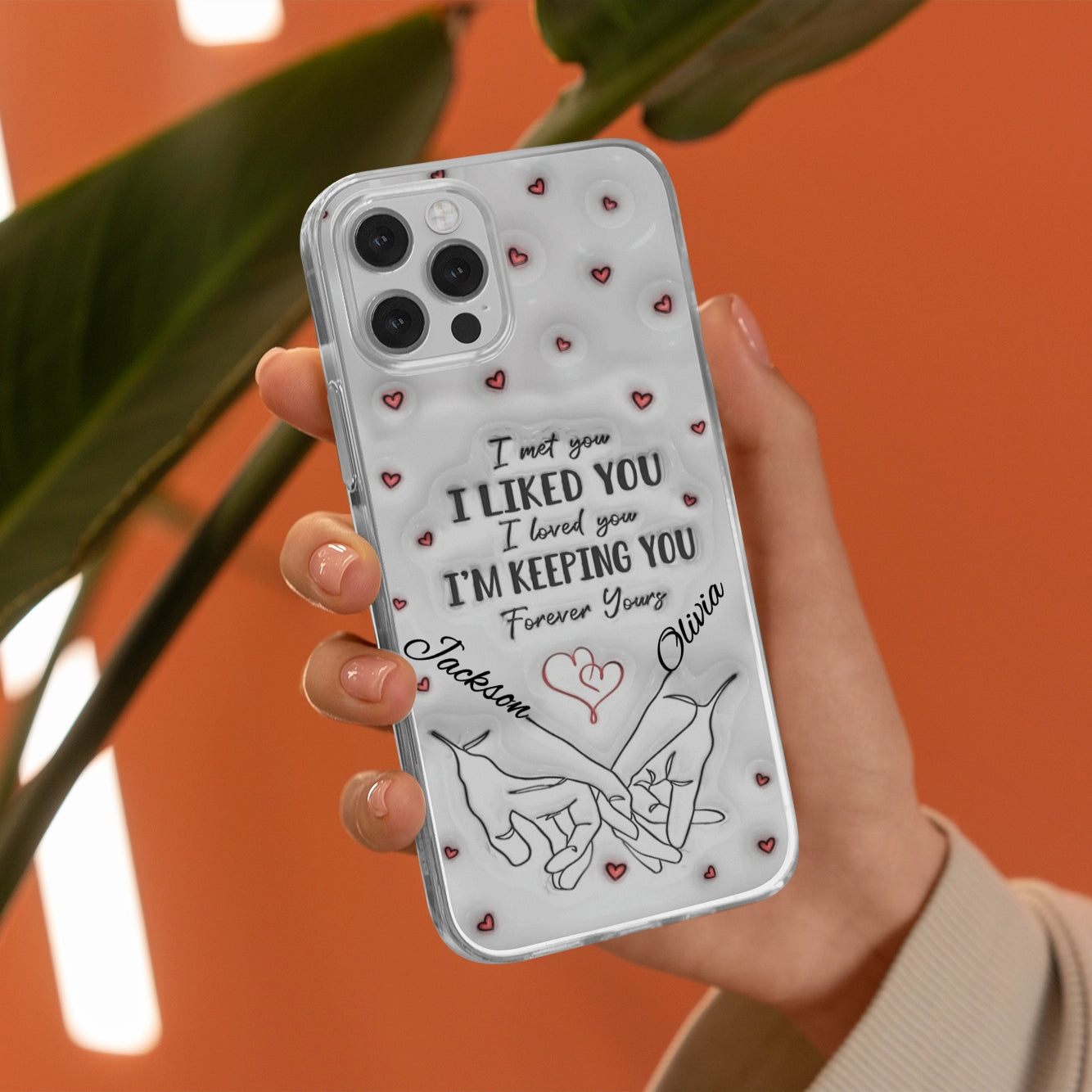 Personalized "I'm Keeping You" Couple's Phone Case