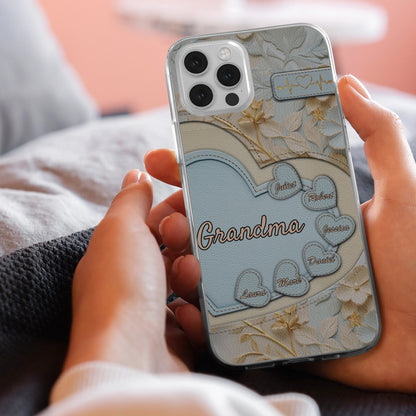Heartfelt Love from Grandma - Personalized Clear Case