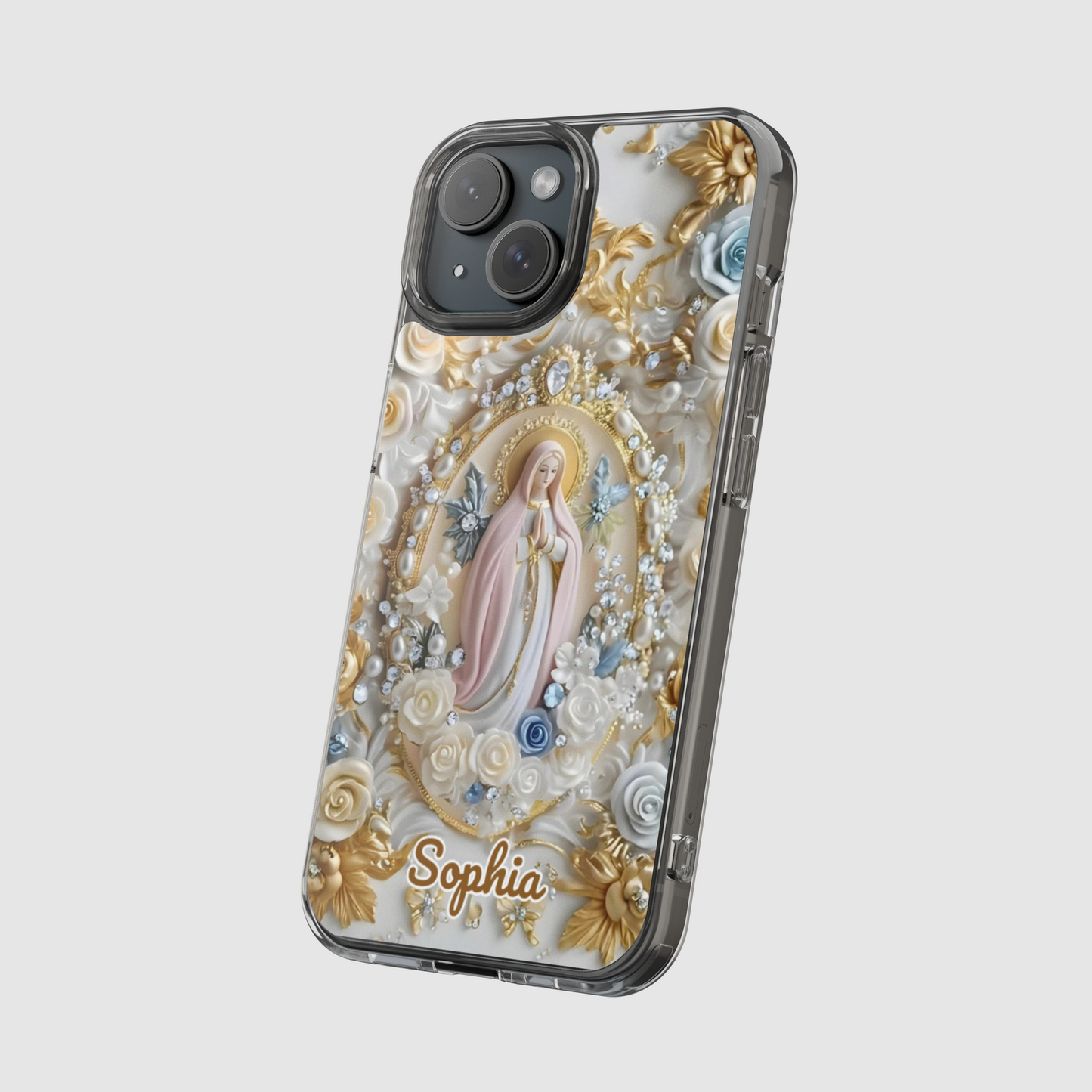 Our Lady of Grace Inspired Phone Case – Personalized with Custom Name