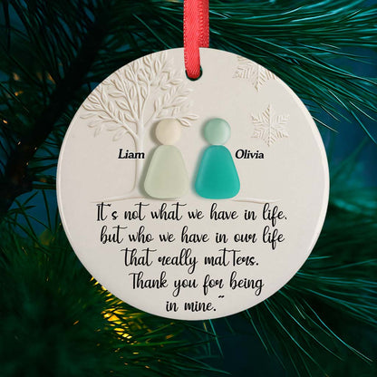 Shoreline Keepsakes - Personalized Sea Glass Ornament