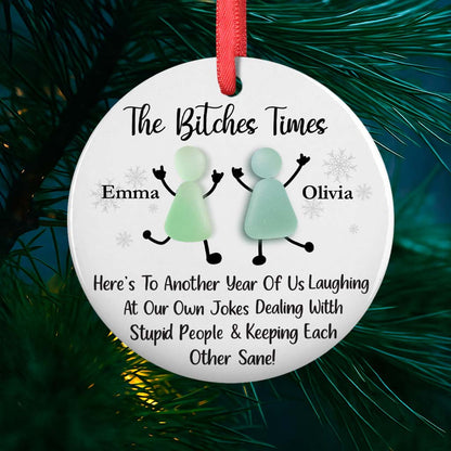 Sea Breeze Memories - Custom Personalized Ceramic Ornament