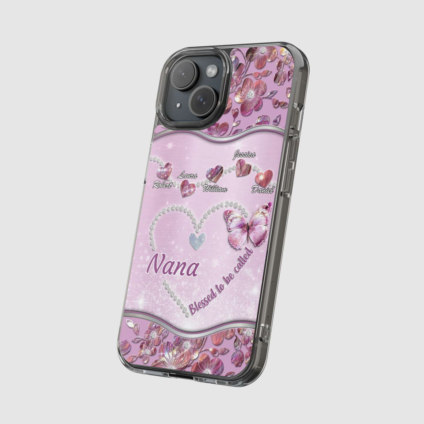 Sparkle & Shine 'Blessed to be Called Nana' Custom Phone Case