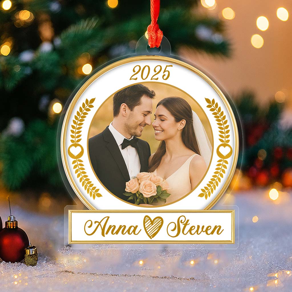 Our First Christmas - Personalized Custom Arylic Ornament