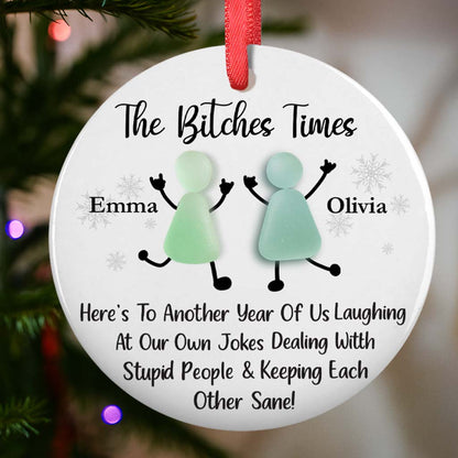 Sea Breeze Memories - Custom Personalized Ceramic Ornament