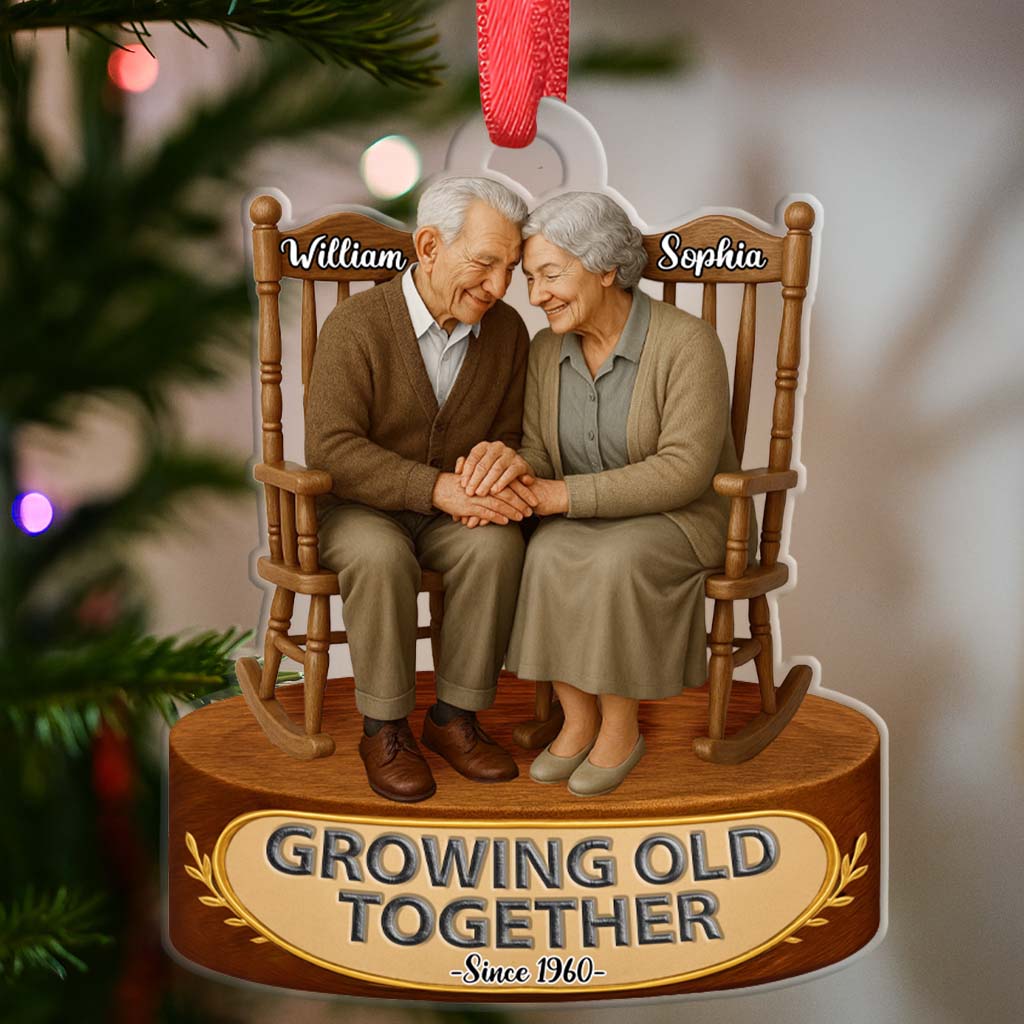Growing Old Together - Personalized Customized Acrylic Ornament