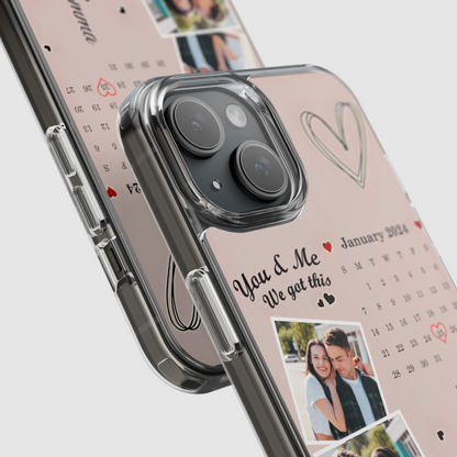 "Our Special Date" Custom Calendar Photo Case for Couples