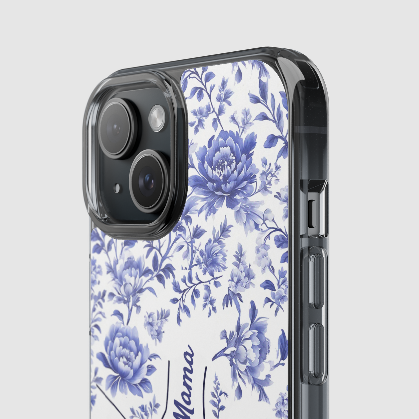 Love Blooms in Every Moment - Personalized Clear Phone Case for Family - Perfect Mother's Day Gift for Mom or Grandma
