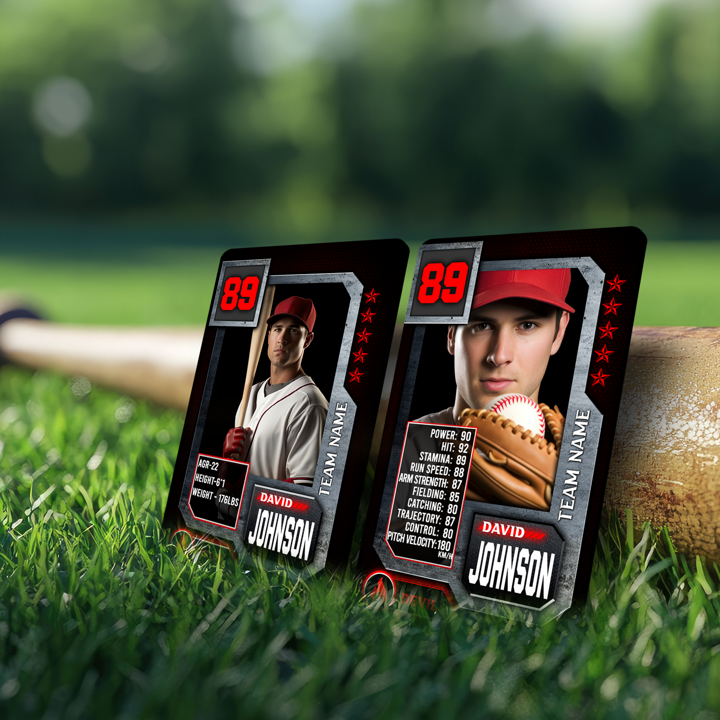 Custom Photo Baseball Card - Personalized "Player Stats" Edition