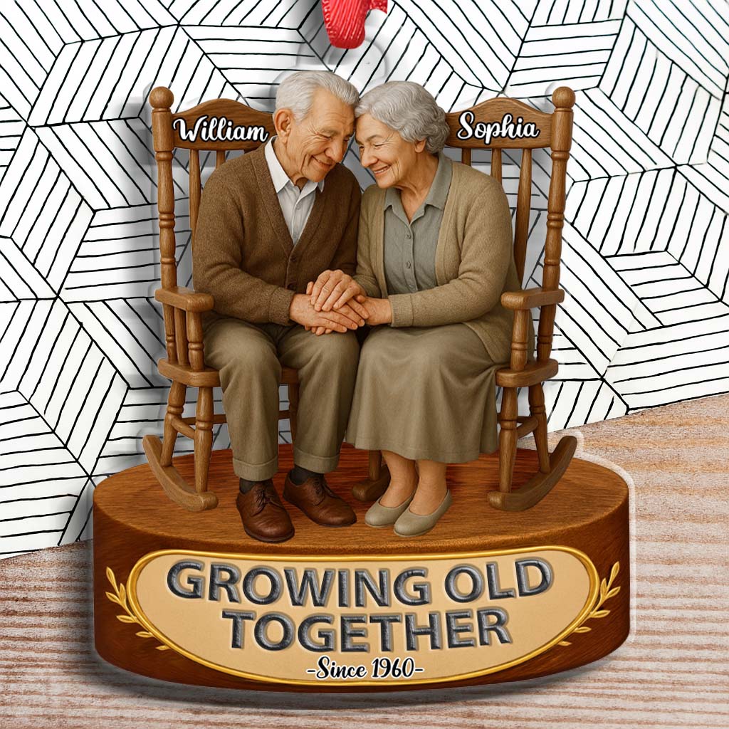 Growing Old Together - Personalized Customized Acrylic Ornament