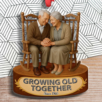Growing Old Together - Personalized Customized Acrylic Ornament