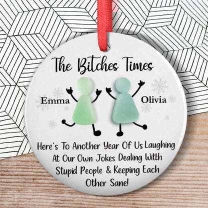 Sea Breeze Memories - Custom Personalized Ceramic Ornament