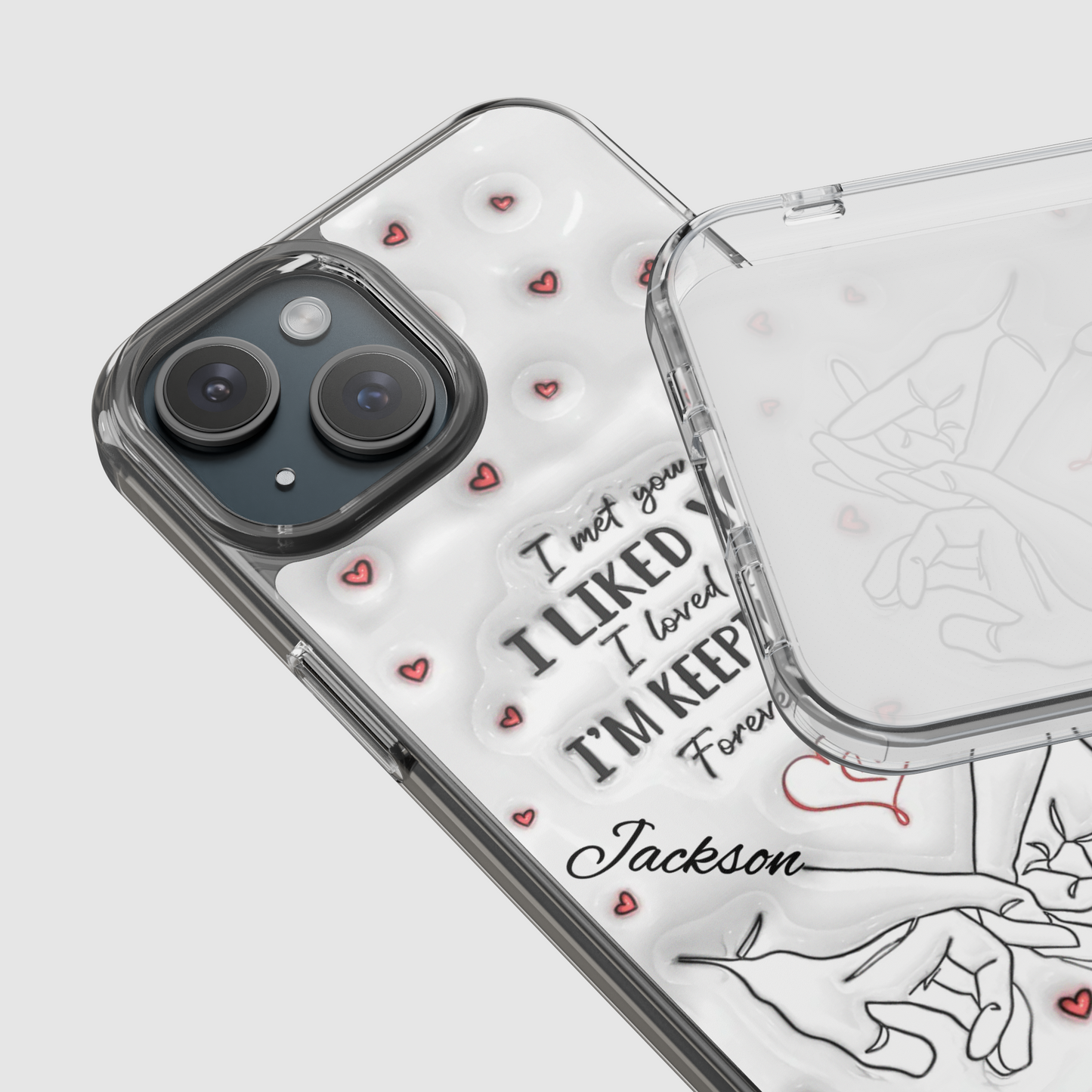 Personalized "I'm Keeping You" Couple's Phone Case