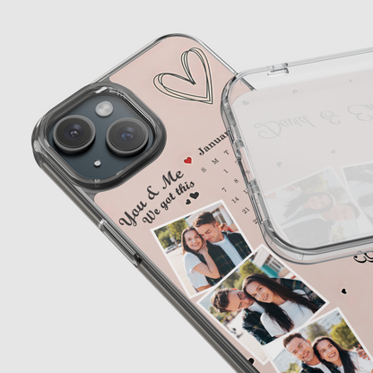 "Our Special Date" Custom Calendar Photo Case for Couples