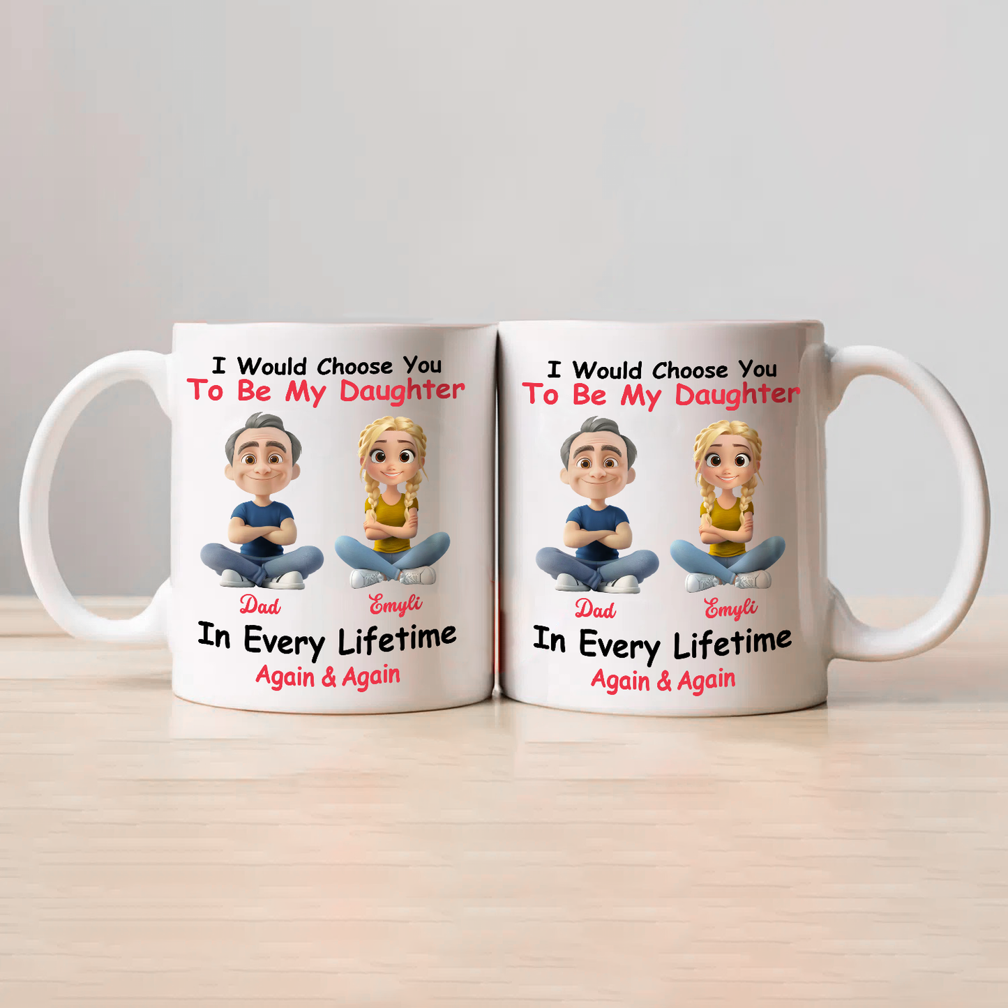 Personalized Custom Coffee Mug - Always Choose You