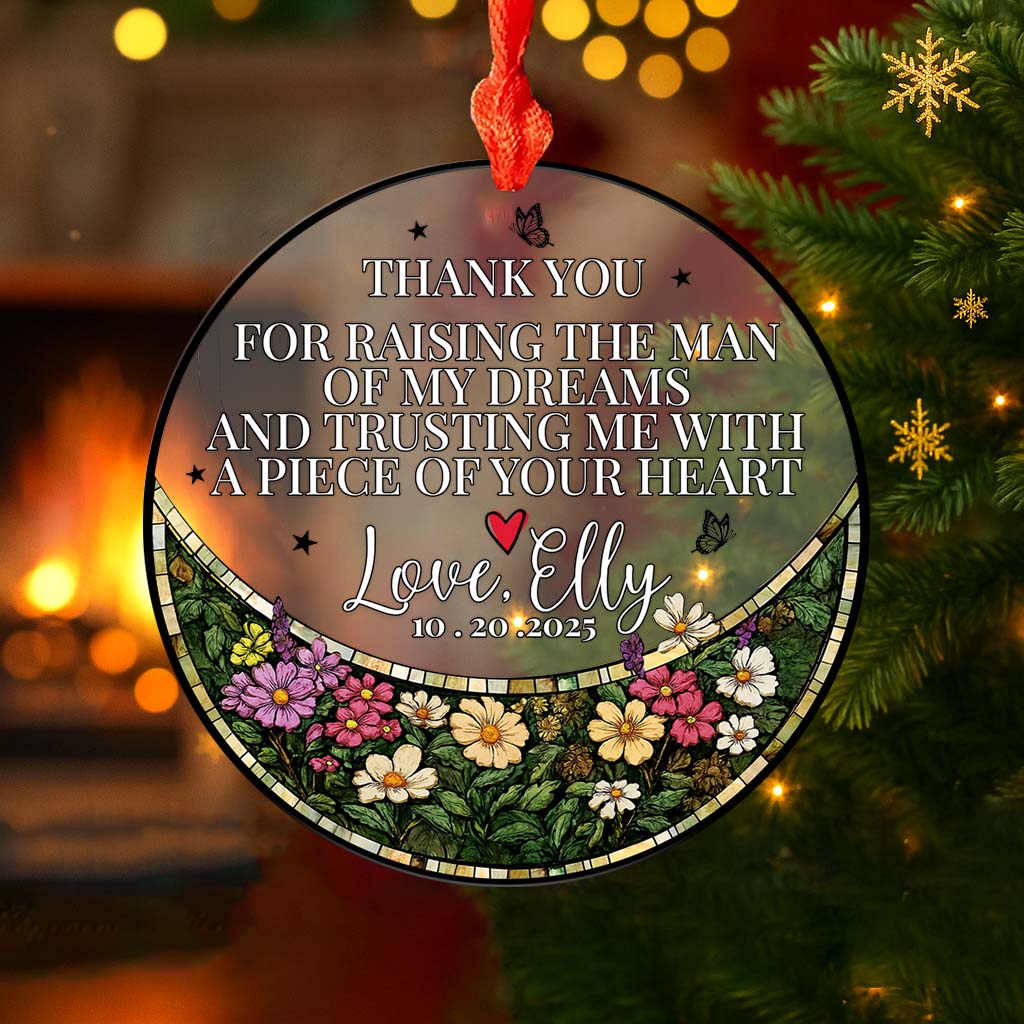 Personalized Ornament - Stained Glass Gift for Mother