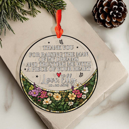 Personalized Ornament - Stained Glass Gift for Mother