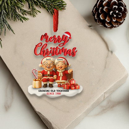 Personalized Christmas Ornament – Growing Old Together