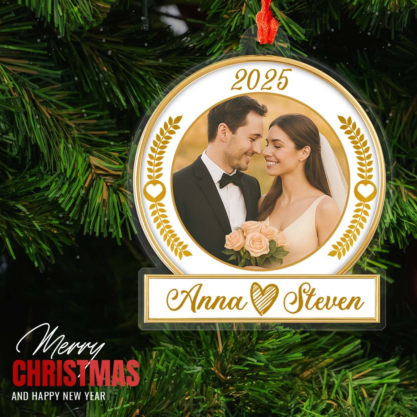 Our First Christmas - Personalized Custom Arylic Ornament