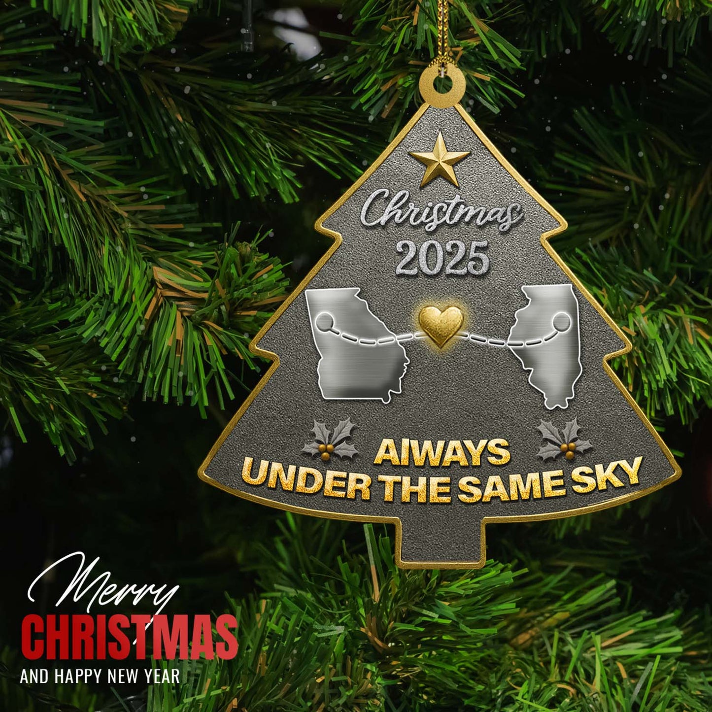 Under The Same Sky - Personalized Custom Arylic Ornament