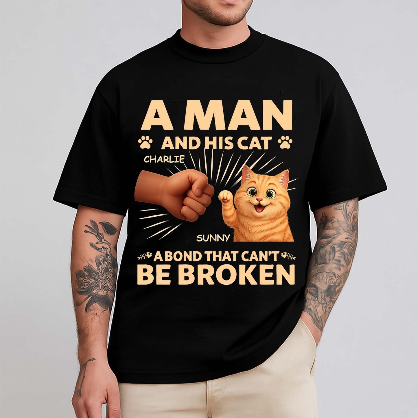 Custom Unisex T-shirt, Premium T-shirt, Hoodie - Personalized Birthday Gifts For Dog Cat Lovers, Dog Dad And Mom, Cat Owners - Forever My Feline Friend
