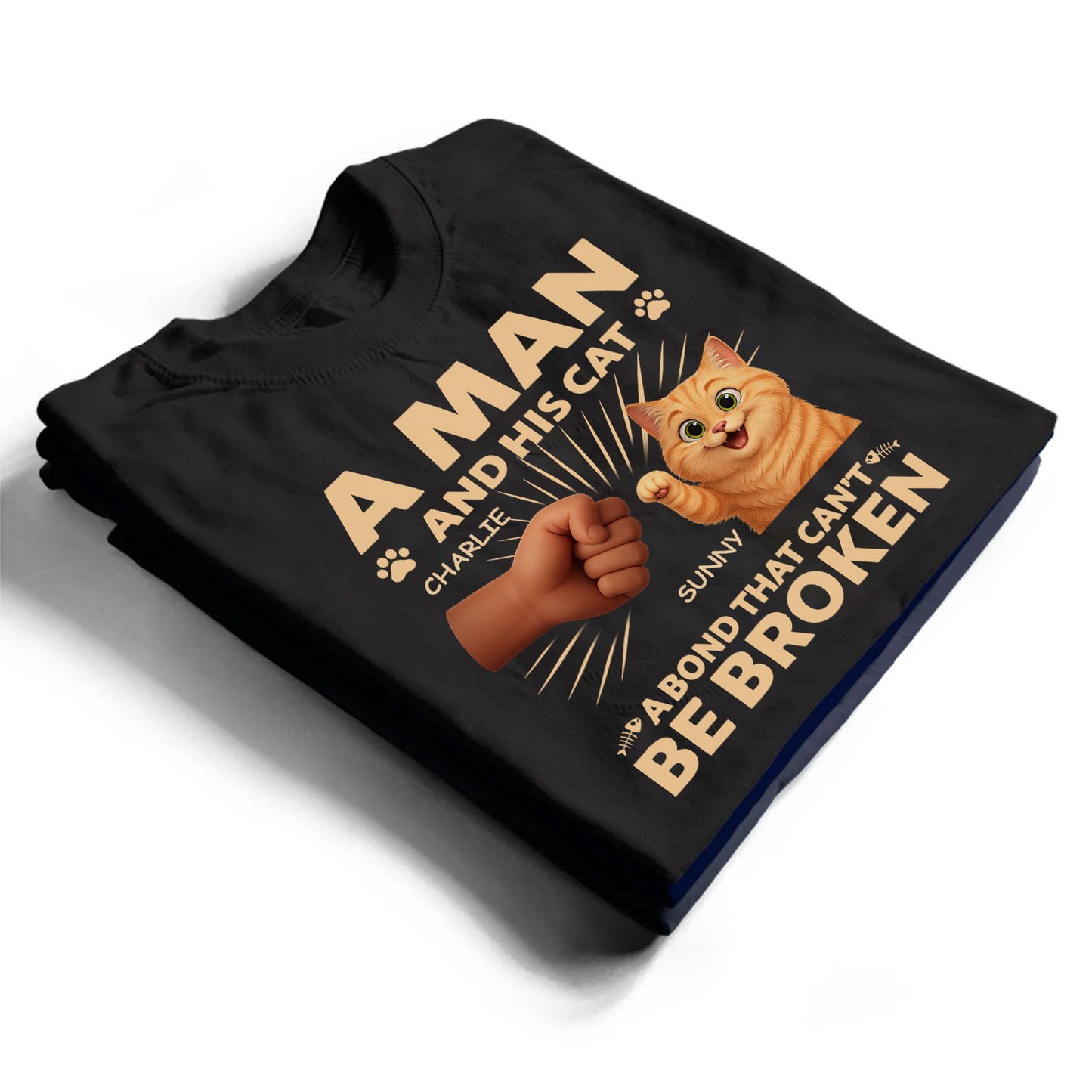 Custom Unisex T-shirt, Premium T-shirt, Hoodie - Personalized Birthday Gifts For Dog Cat Lovers, Dog Dad And Mom, Cat Owners - Forever My Feline Friend