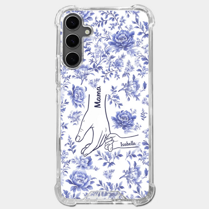 Love Blooms in Every Moment - Personalized Clear Phone Case for Family - Perfect Mother's Day Gift for Mom or Grandma