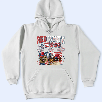 Personalized "Red White & Woof" 4th of July Patriotic Pet Apparel