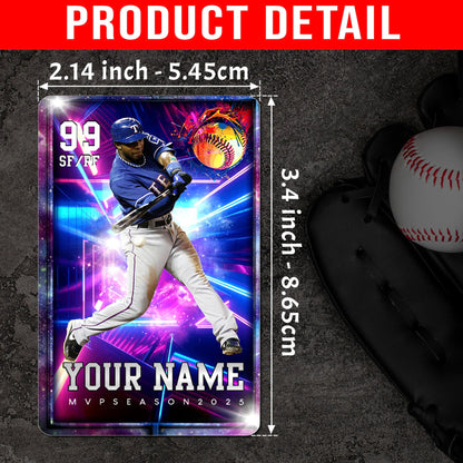 Custom MVP Baseball Card – Personalized Photo Wallet Card for Him